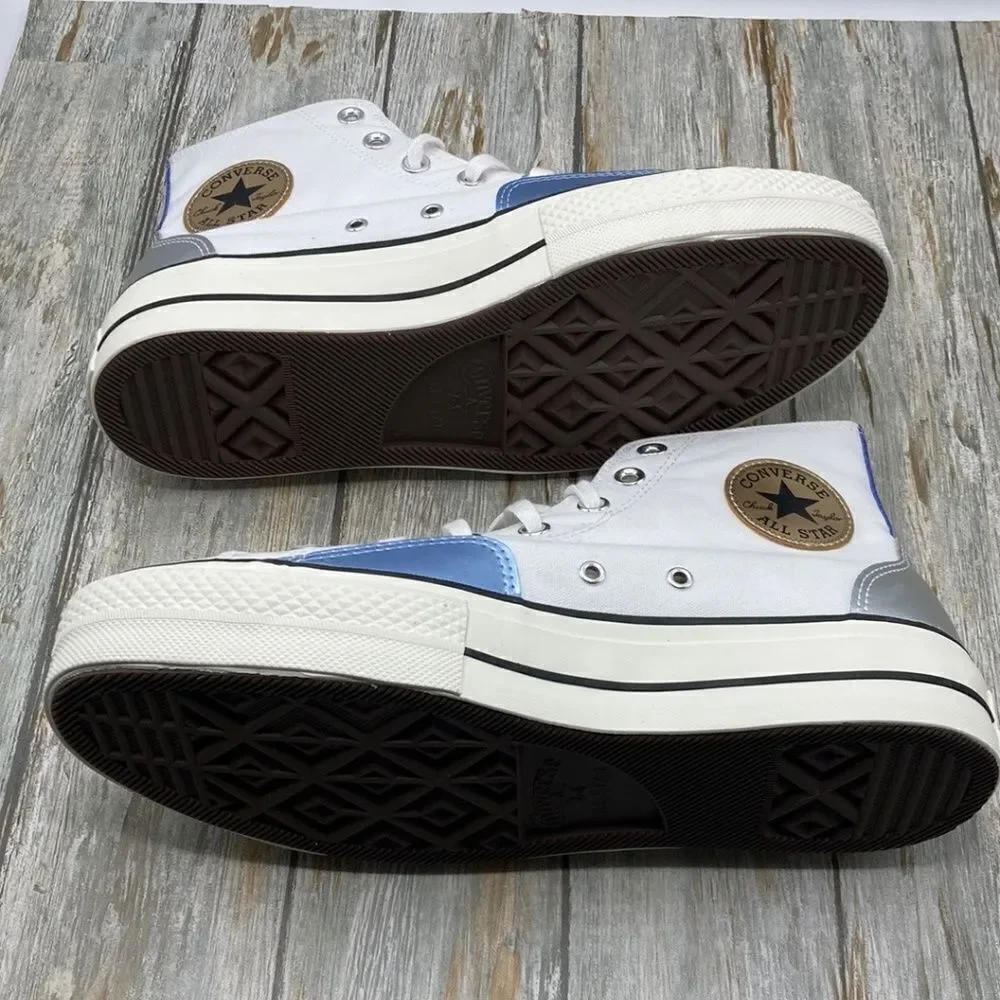 Converse Converse All Star Lift Platform Chrome Sneaker Shoes size 10